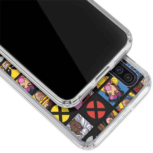 Marvel X-Men Pattern Galaxy A50 Clear Case